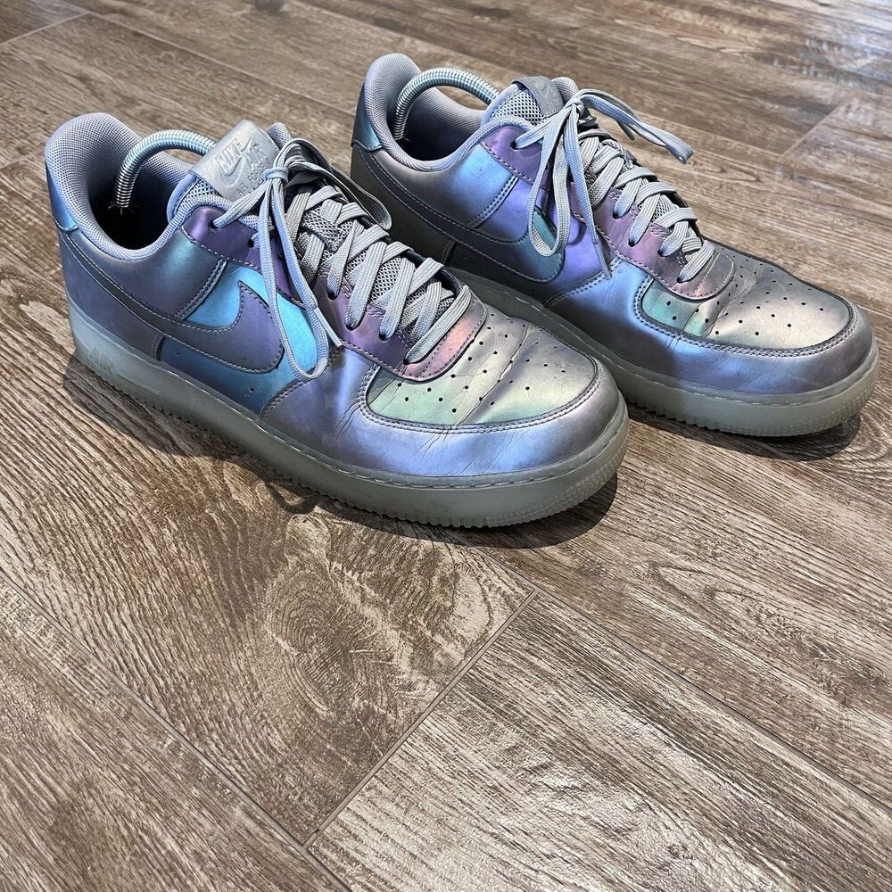 Nike Air Force 1 Low Size 13 Iridescent Anthracite Stealth 718152 019 Shoes